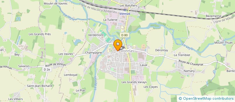 localisation de l'entreprise MONSIEUR JORIS TRONCY  VONNAS