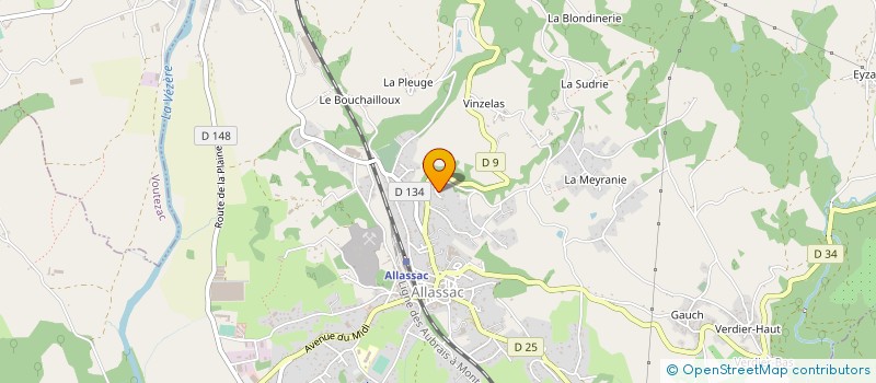 localisation de l'entreprise MONSIEUR JORIS VACHER à ALLASSAC