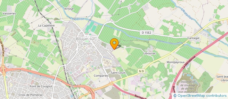 localisation de l'entreprise MONSIEUR JORIS VILELLA-ABELLA  BOUJAN-SUR-LIBRON