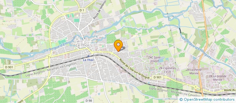 localisation de l'entreprise MONSIEUR JORIS ZARZOSA  LE THOR