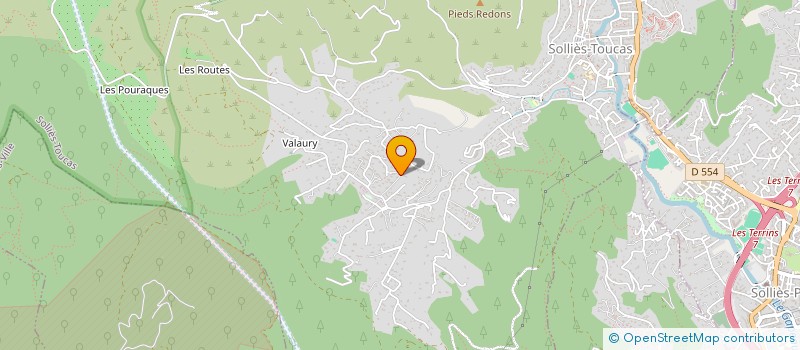 localisation de l'entreprise MONSIEUR JORY BERTRAND  SOLLIES-TOUCAS