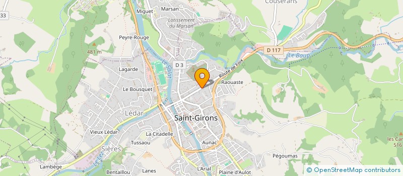 localisation de l'entreprise MONSIEUR JORYS LAURENT à SAINT-GIRONS