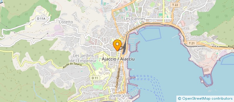 localisation de l'entreprise MONSIEUR JOSE ACCARISI à AJACCIO