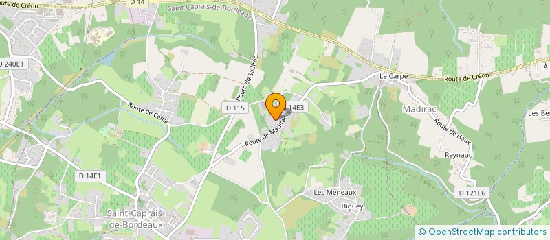 localisation de l'entreprise MONSIEUR JOSE ADANVESSO  SAINT-CAPRAIS-DE-BORDEAUX