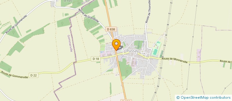 localisation de l'entreprise MONSIEUR JOSE AFONSO  PUSSAY