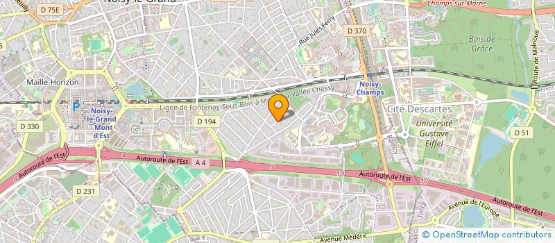 localisation de l'entreprise MONSIEUR JOSE AFONSO DELGADO  NOISY-LE-GRAND