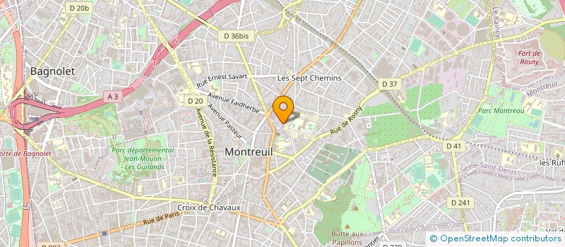 localisation de l'entreprise MONSIEUR JOSE AFONSO MACHADO à MONTREUIL