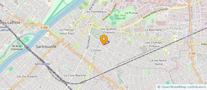 localisation de l'entreprise MONSIEUR JOSE AGOSTINHO  SARTROUVILLE