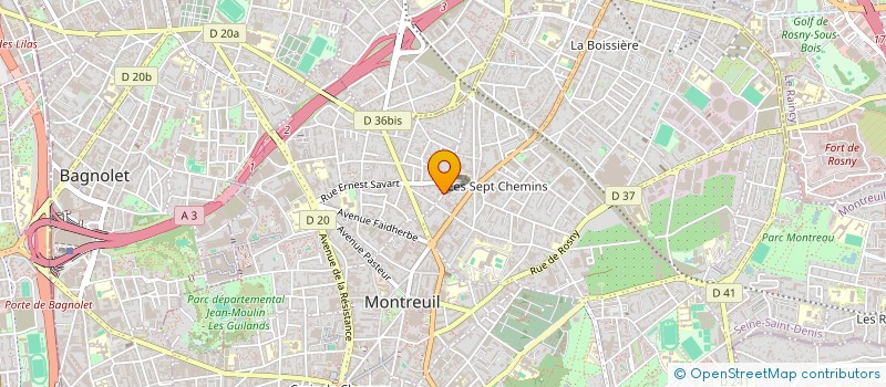 localisation de l'entreprise MONSIEUR JOSE ALMEIDA à MONTREUIL