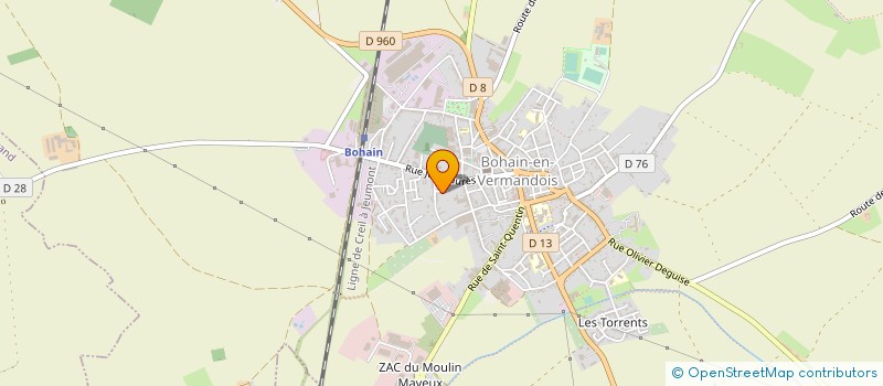 localisation de l'entreprise MONSIEUR JOSE ALVES PEREIRA  BOHAIN-EN-VERMANDOIS