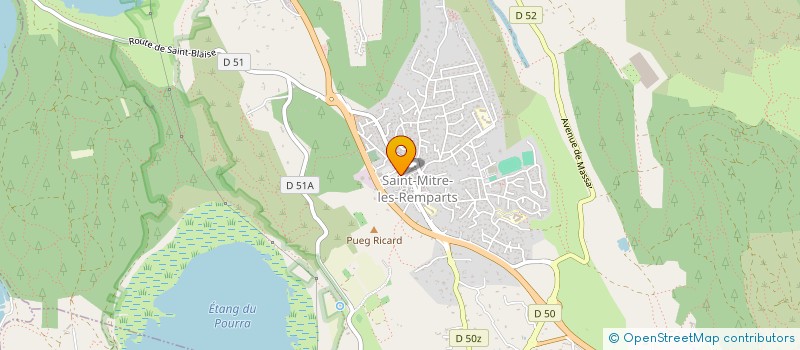 localisation de l'entreprise MONSIEUR JOSE ALVES PINTO  SAINT-MITRE-LES-REMPARTS