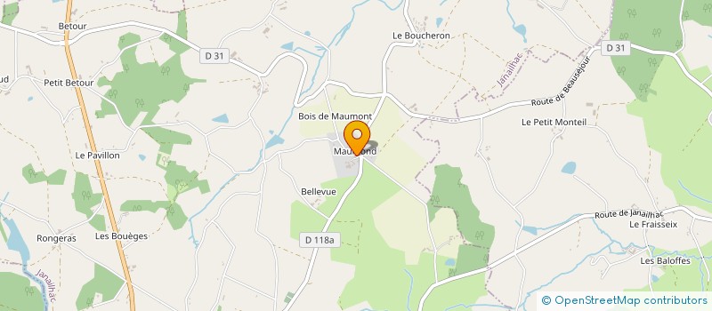 localisation de l'entreprise MONSIEUR JOSE AMARO PALOMERO à JANAILHAC