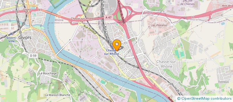 localisation de l'entreprise MONSIEUR JOSE ANDRADE RICO à CHASSE-SUR-RHONE