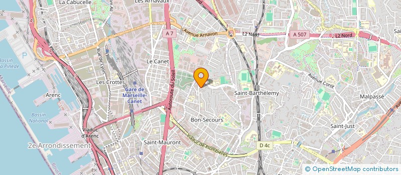 localisation de l'entreprise MONSIEUR JOSE ANTONIO DEL LLANO CESPEDES à MARSEILLE 14EME