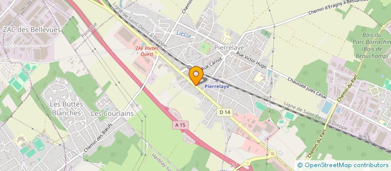 localisation de l'entreprise MONSIEUR JOSE ANTUNES  PIERRELAYE