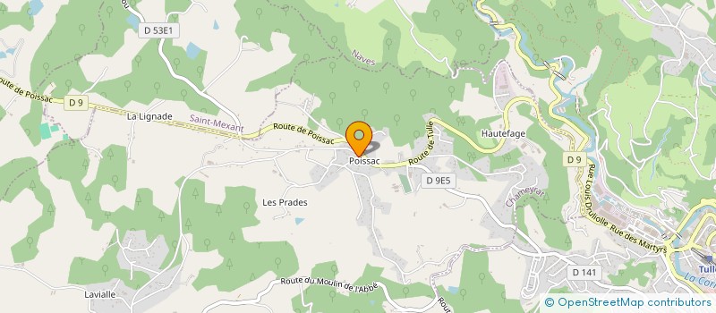 localisation de l'entreprise MONSIEUR JOSE ANTUNES  CHAMEYRAT