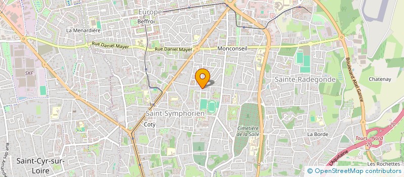 localisation de l'entreprise MONSIEUR JOSE ARAUJO  TOURS