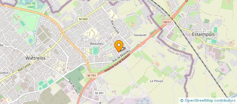 localisation de l'entreprise MONSIEUR JOSE BAGUES-JORDA  WATTRELOS