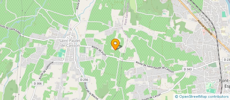 localisation de l'entreprise MONSIEUR JOSE BARNOUIN  SAINT-PAULET-DE-CAISSON