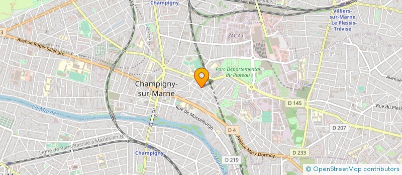 localisation de l'entreprise MONSIEUR JOSE BASTOS à CHAMPIGNY-SUR-MARNE