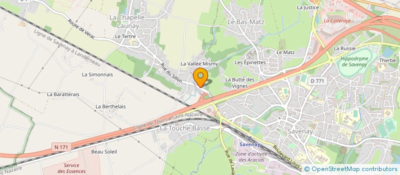 localisation de l'entreprise MONSIEUR JOSE BEILVERT  SAVENAY