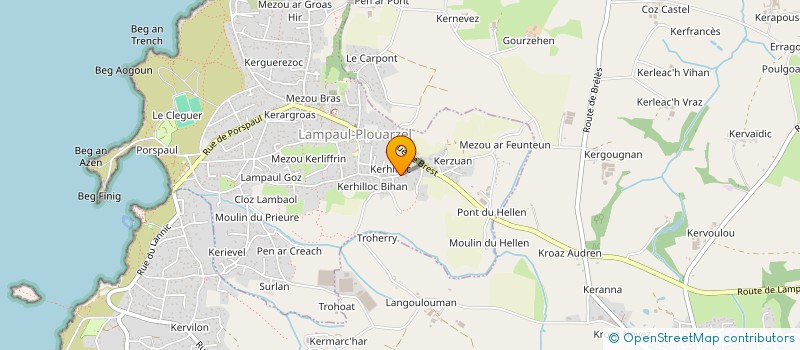 localisation de l'entreprise MONSIEUR JOSE BERDER  LAMPAUL-PLOUARZEL