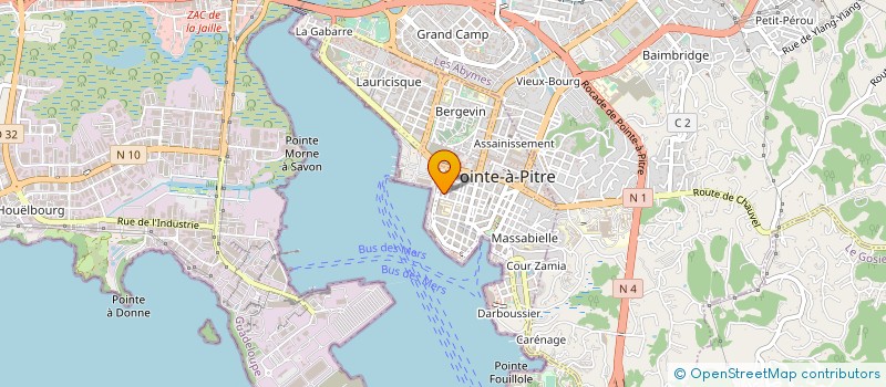 localisation de l'entreprise MONSIEUR JOSE BERTOGAL à POINTE A PITRE