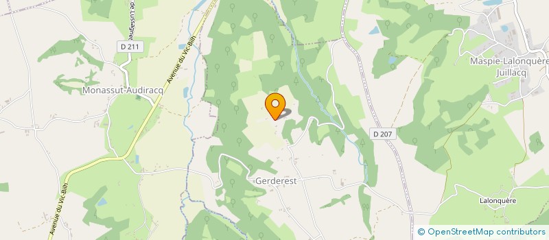 localisation de l'entreprise MONSIEUR JOSE BESNIARD  GERDEREST