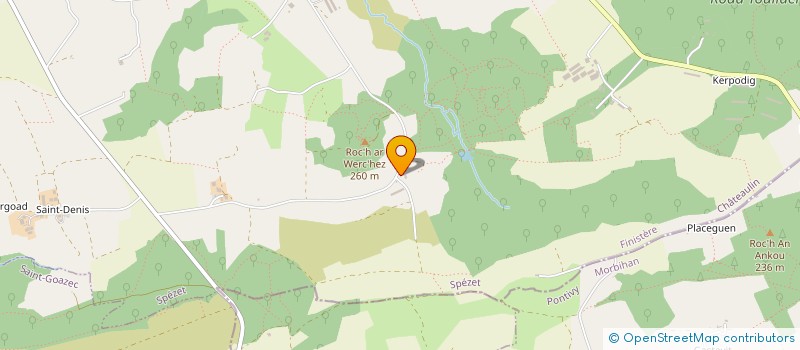 localisation de l'entreprise MONSIEUR JOSE BORGNE  SPEZET