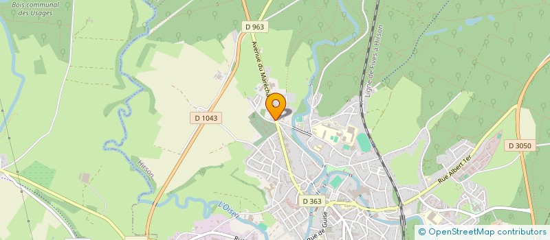 localisation de l'entreprise MONSIEUR JOSE BOURGEOIS  HIRSON