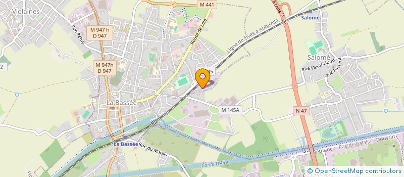 localisation de l'entreprise MONSIEUR JOSE BREDOW  LA BASSEE