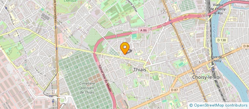 localisation de l'entreprise MONSIEUR JOSE CARLOS DOS SANTOS JOAQUIM  THIAIS