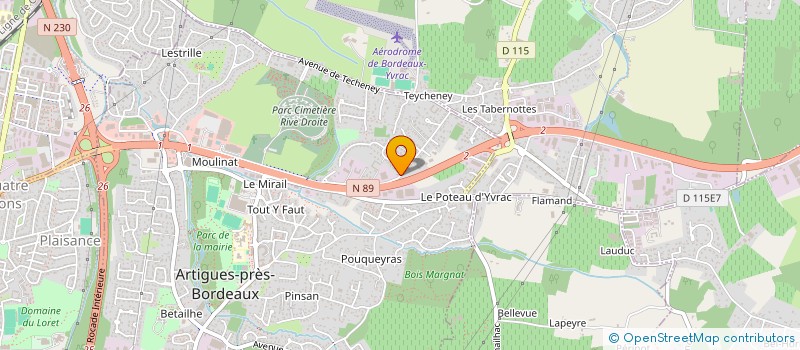 localisation de l'entreprise MONSIEUR JOSE CARLOS RODRIGUES LIMA  ARTIGUES-PRES-BORDEAUX