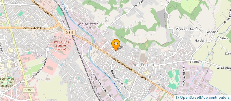 localisation de l'entreprise MONSIEUR JOSE CARON  BON-ENCONTRE