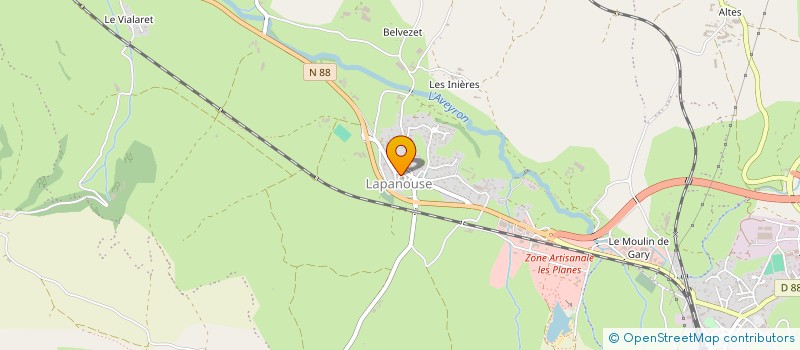 localisation de l'entreprise MONSIEUR JOSE CARREIRA  SEVERAC D'AVEYRON