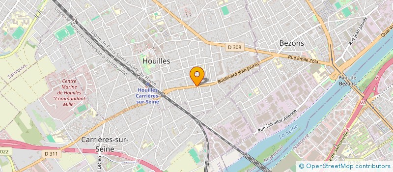 localisation de l'entreprise MONSIEUR JOSE CARVALHO  HOUILLES