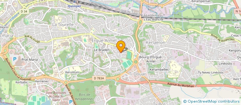 localisation de l'entreprise MONSIEUR JOSE CASACA à QUIMPER