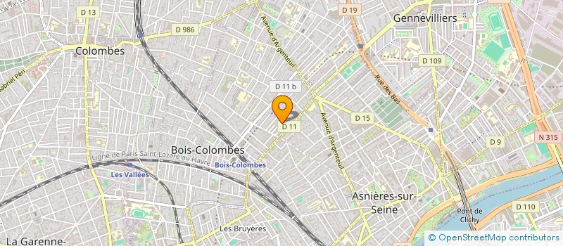 localisation de l'entreprise MONSIEUR JOSE CHAPARRO PELAEZ à BOIS-COLOMBES