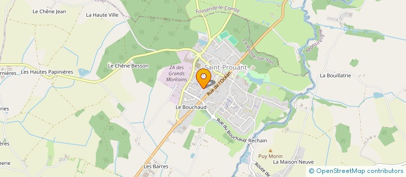 localisation de l'entreprise MONSIEUR JOSE CLAIN à SAINT-PROUANT