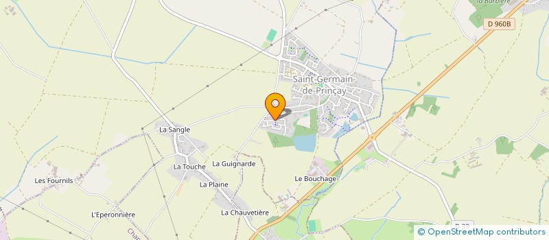 localisation de l'entreprise MONSIEUR JOSE CONSTANTINO DOS SANTOS  SAINT-GERMAIN-DE-PRINCAY