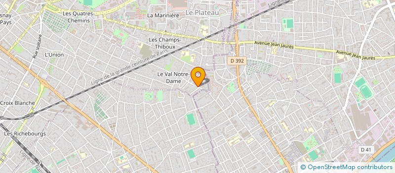 localisation de l'entreprise MONSIEUR JOSE CORREIA à SARTROUVILLE