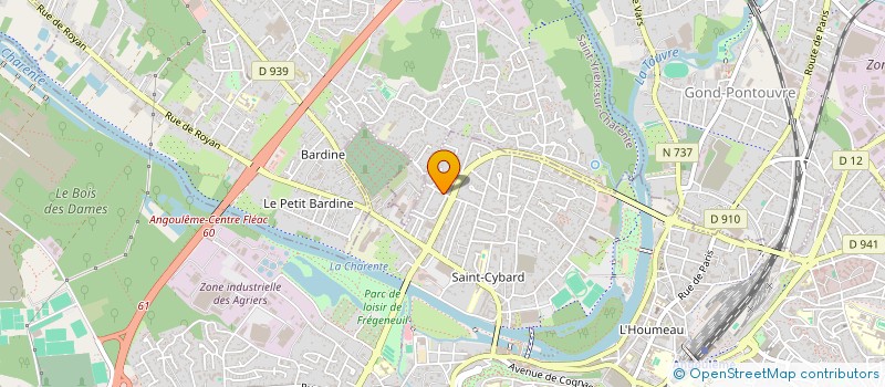 localisation de l'entreprise MONSIEUR JOSE COUTINHO MORAIS à ANGOULEME