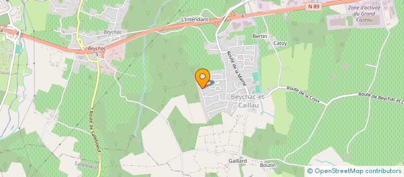 localisation de l'entreprise MONSIEUR JOSE DA CONCEICAO  BEYCHAC-ET-CAILLAU