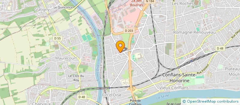 localisation de l'entreprise MONSIEUR JOSE DA CRUZ RODRIGUES  CONFLANS-SAINTE-HONORINE