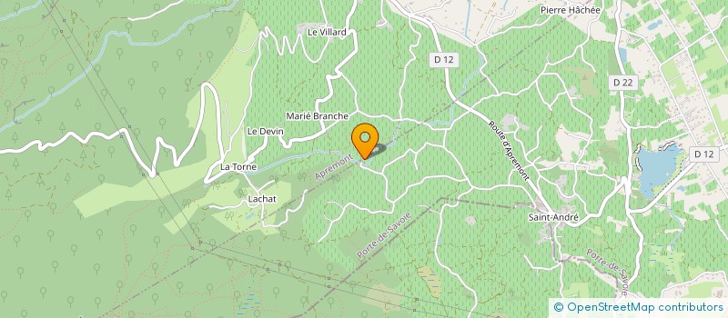 localisation de l'entreprise MONSIEUR JOSE DA SILVA  CRUET