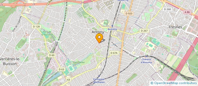 localisation de l'entreprise MONSIEUR JOSE DA SILVA à ANTONY