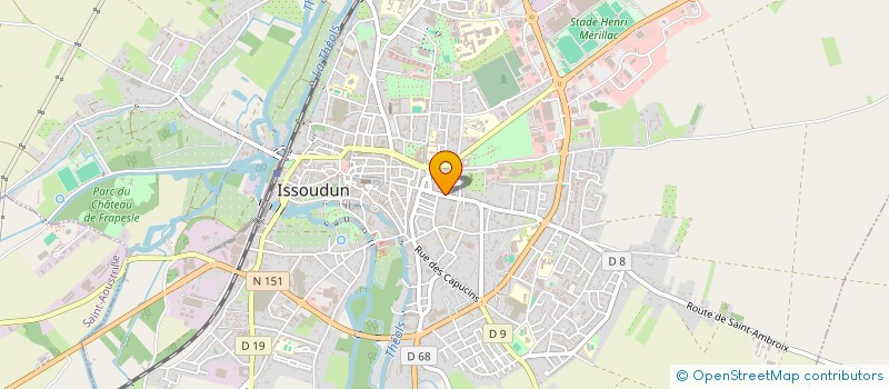 localisation de l'entreprise MONSIEUR JOSE DA SILVA à ISSOUDUN