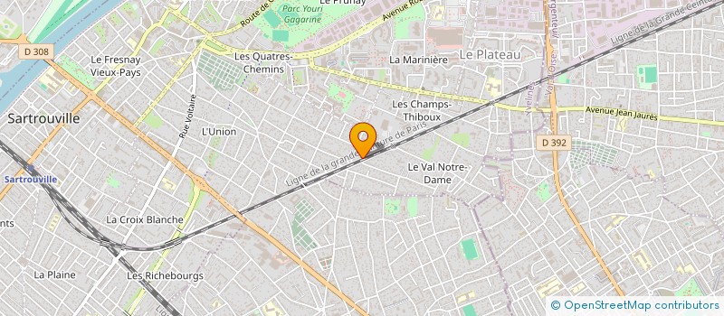 localisation de l'entreprise MONSIEUR JOSE DA SILVA à SARTROUVILLE