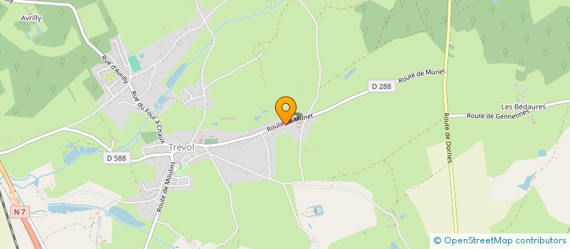 localisation de l'entreprise MONSIEUR JOSE DA SILVA  TREVOL