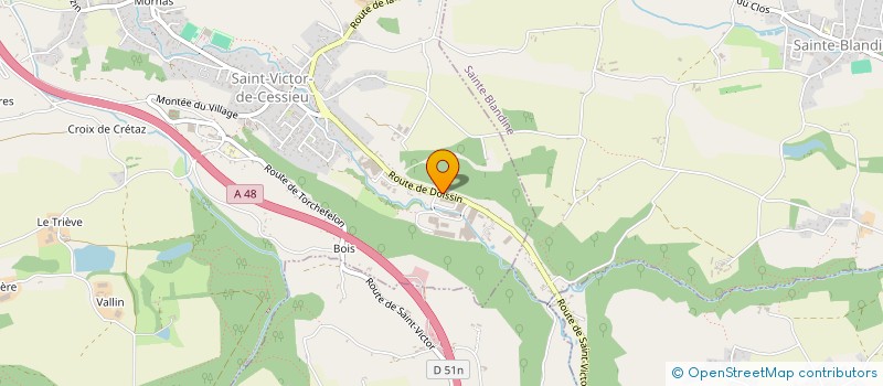 localisation de l'entreprise MONSIEUR JOSE DA SILVA ARAUJO  SAINT-VICTOR-DE-CESSIEU